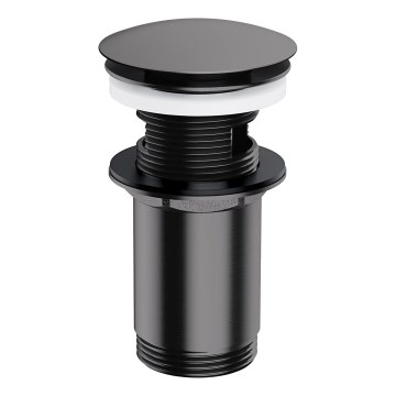 OMNIRES A706AT - Umývadlový výpust CLICK-CLACK pr. 6,6 cm kefovaný antracit
