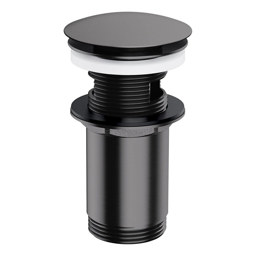 OMNIRES A706AT - Umývadlový výpust CLICK-CLACK pr. 6,6 cm kefovaný antracit