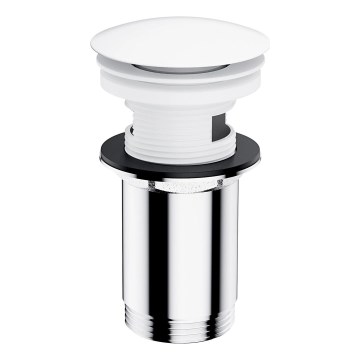 OMNIRES A706BM - Umývadlový výpust CLICK-CLACK pr. 6,6 cm matná biela