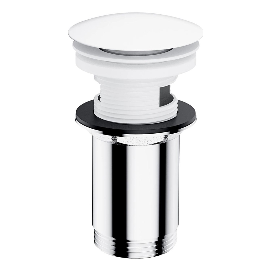 OMNIRES A706BM - Umývadlový výpust CLICK-CLACK pr. 6,6 cm matná biela