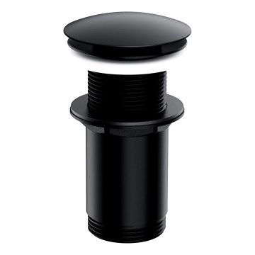OMNIRES A716BL - Umývadlový výpust CLICK-CLACK pr. 6,6 cm polomatná čierna