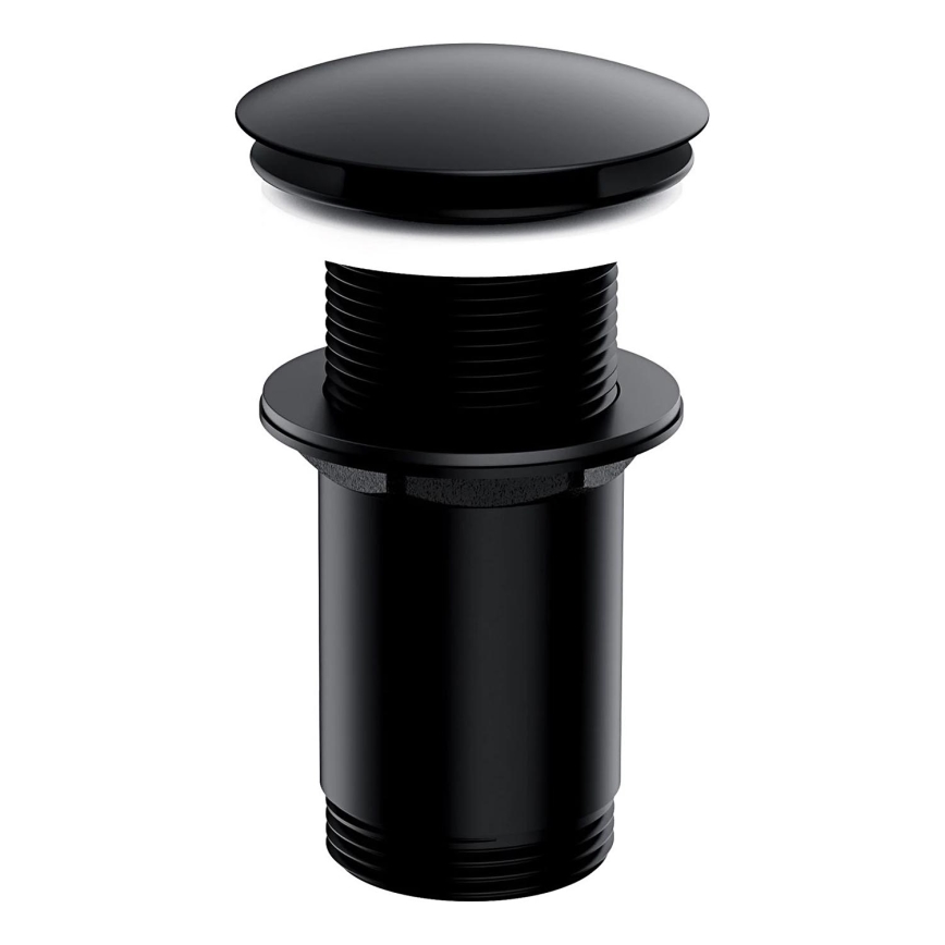 OMNIRES A716BL - Umývadlový výpust CLICK-CLACK pr. 6,6 cm polomatná čierna