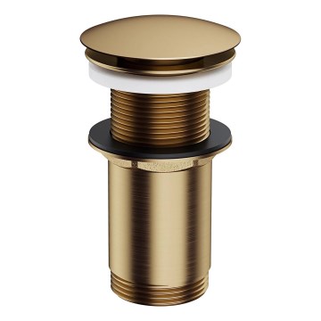 OMNIRES A716BR - Umývadlový výpust CLICK-CLACK pr. 6,6 cm kefovaná starožitná bronzová