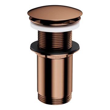 OMNIRES A716CP - Umývadlový výpust CLICK-CLACK pr. 6,6 cm lesklá meď