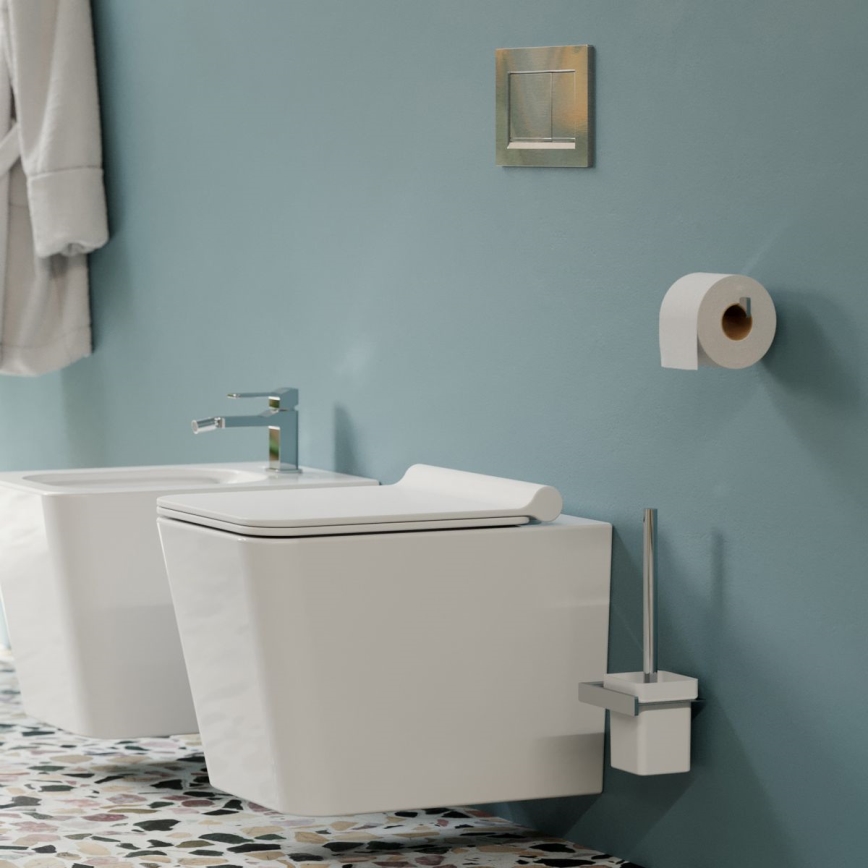 OMNIRES BOSTONDEBP - Záchodová doska SoftClose BOSTON duroplast/lesklá biela