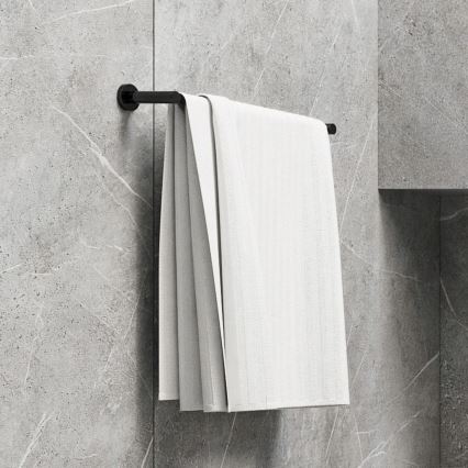 OMNIRES MP60216BL - Nástenný vešiak na uteráky MODERN PROJECT 60 cm matná čierna