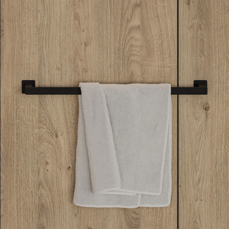 OMNIRES NL80216BL - Nástenný vešiak na uteráky NELSON 62 cm matná čierna