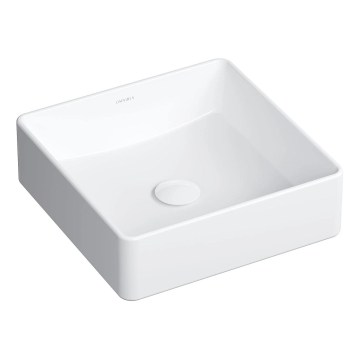 OMNIRES PASADENA360BP - Umývadlo na dosku PASADENA 36x36 cm keramika/lesklá biela