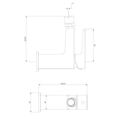 OMNIRES PM7420BL - Bidetová batéria PARMA 12,25 cm matná čierna