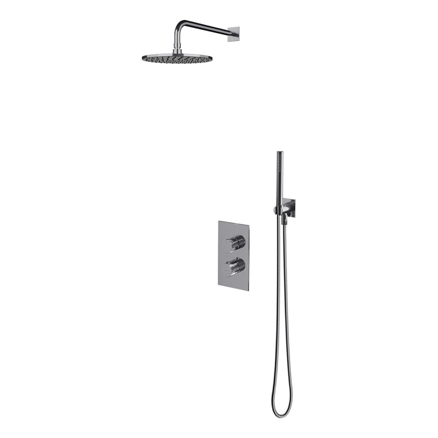 OMNIRES SYSCT11CR - Sprchová sada s termostatickou podomietkovou batériou CONTOUR lesklý chróm