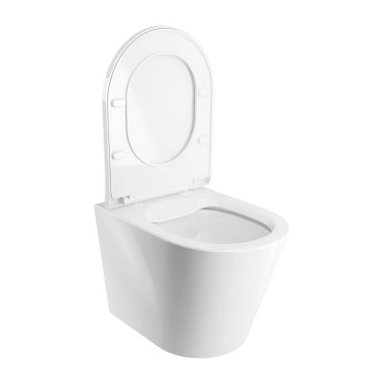 OMNIRES TAMPAMWBP - Závesné WC so sedátkom SoftClose TAMPA keramika/lesklá biela