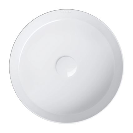 OMNIRES TULSA355BP - Umývadlo na dosku TULSA, priemer 36 cm, keramika/lesklá biela