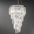 Ondaluce - Krištáľový luster na lanku ALEXANDER 7xE14/10W/230V priemer 50 cm lesklý chróm