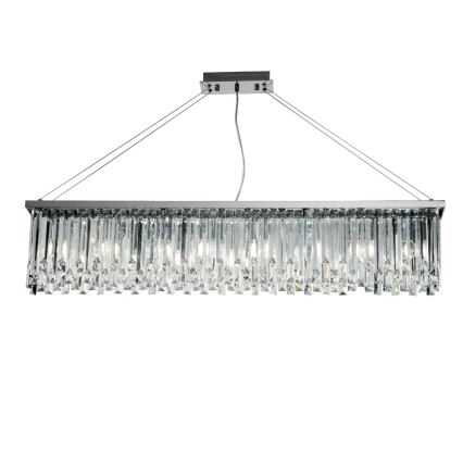 Ondaluce - Krištáľový luster na lanku BATIDA 8xE14/10W/230V lesklý chróm