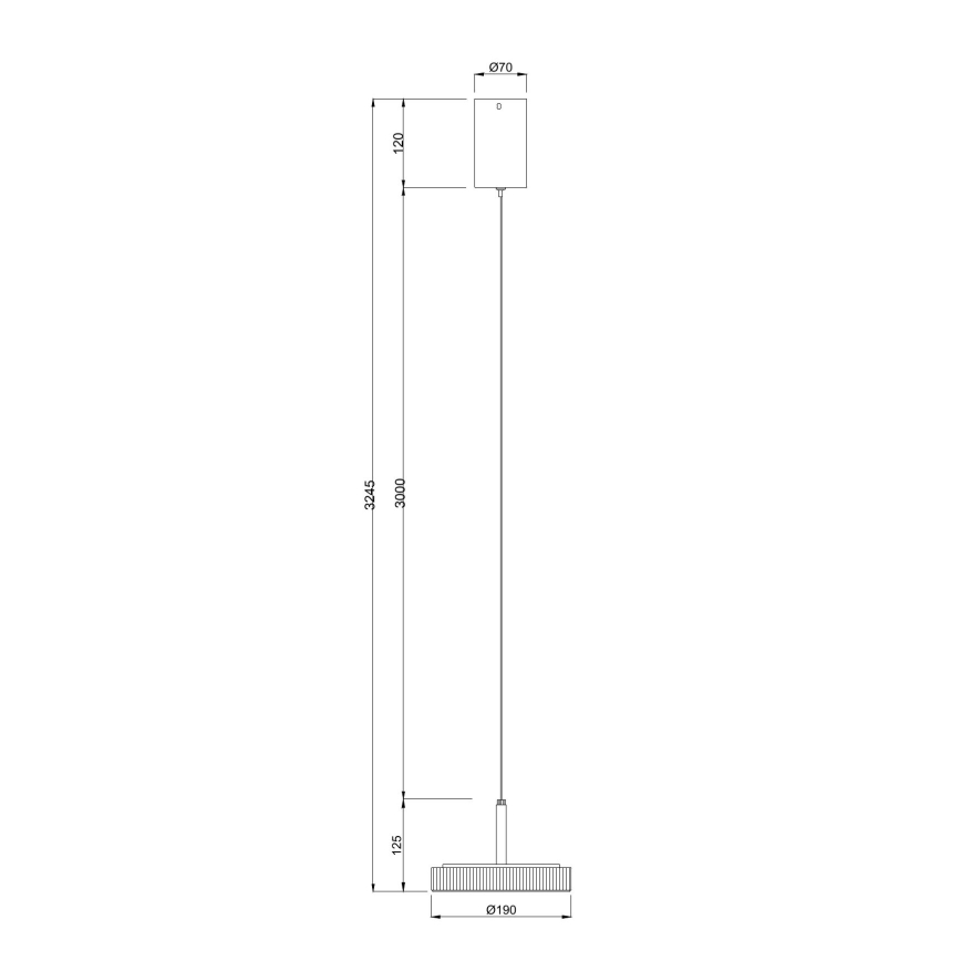 Ondaluce - LED luster na lanku NINA LED/20W/230V pr. 19 cm zlatá