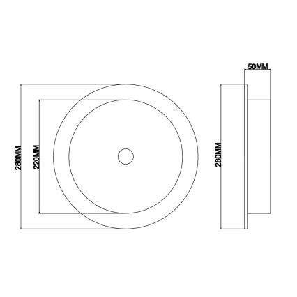 Ondaluce - LED Nástenné svietidlo JOKEY LED/10W/230V zlatá/priehľadná