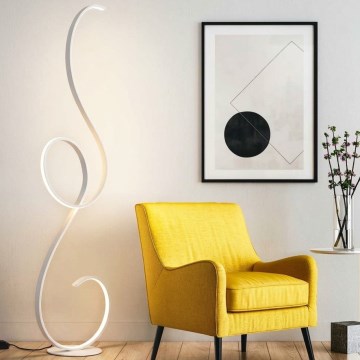 Ondaluce - LED stmievateľná stojaca lampa FLOK LED/44W/230V 152 cm biela