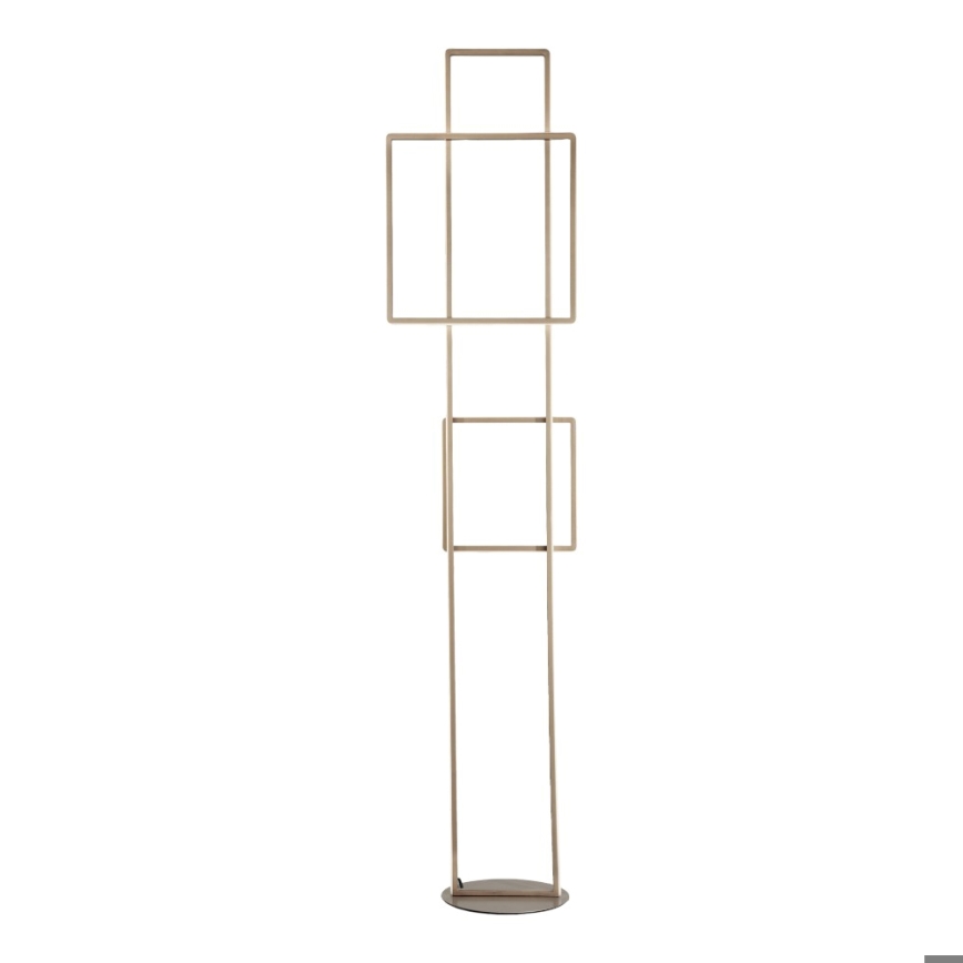 Ondaluce - LED Stmievateľná stojacia lampa DOWEL LED/77W/230V 166 cm zlatá