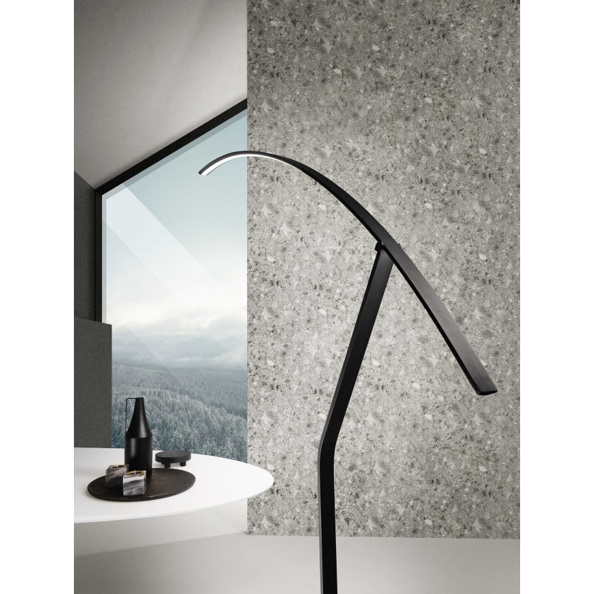 Ondaluce - LED Stmievateľná stojacia lampa FOLAGA LED/30W/230V 190 cm čierna