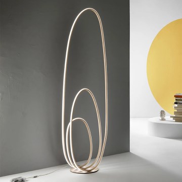 Ondaluce - LED Stmievateľná stojacia lampa GOLDEN LED/45W/230V 160 cm zlatá