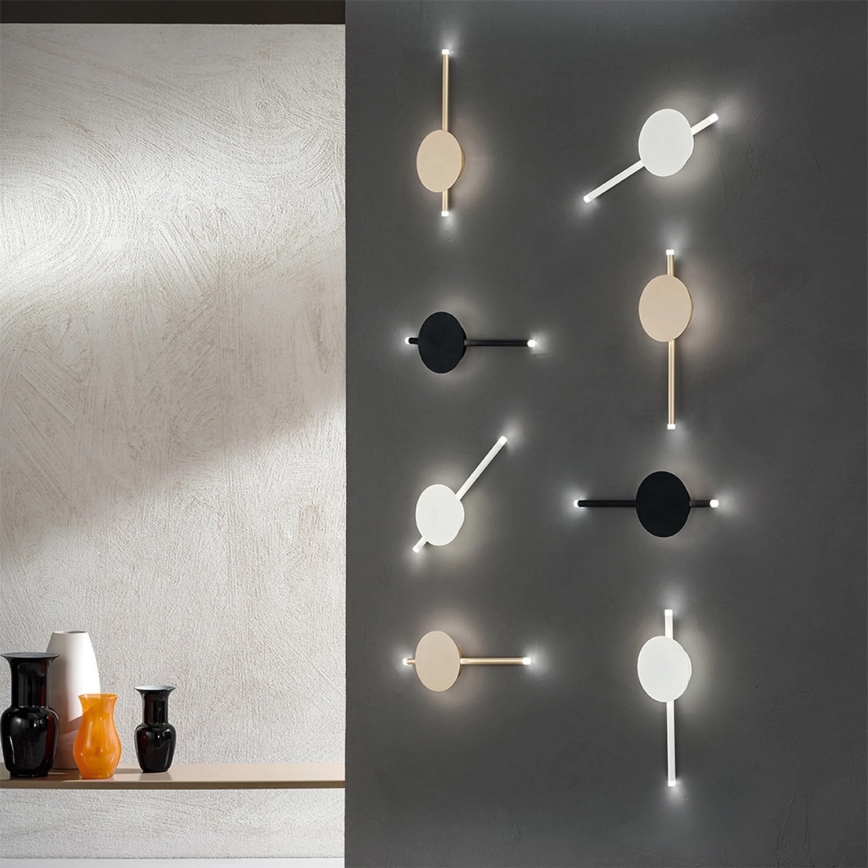 Ondaluce - LED stmievateľné nástenné svietidlo JAMES LED/16W/230V čierna