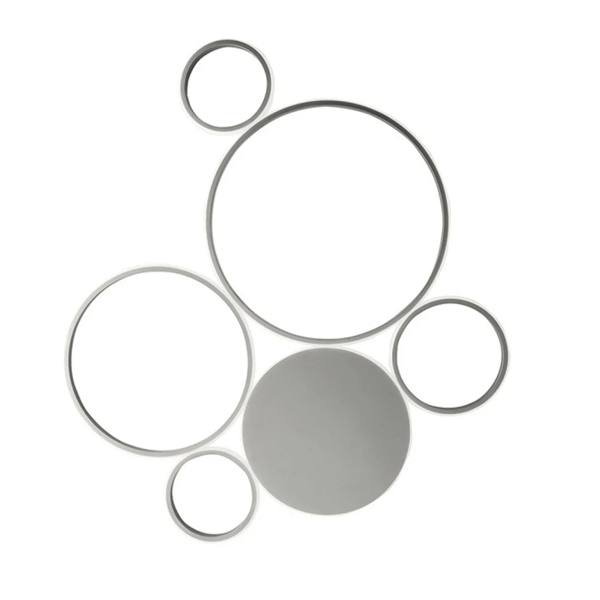 Ondaluce - LED stmievateľné stropné svietidlo POIS LED/68W/230V strieborné