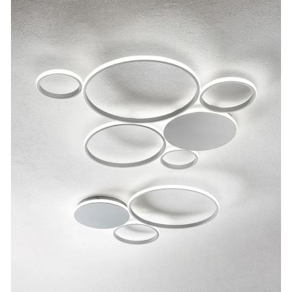 Ondaluce - LED stmievateľné stropné svietidlo POIS LED/68W/230V strieborné