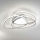 Ondaluce - LED stmievateľné stropné svietidlo ROSE LED/60W/230V 50x54 cm strieborné