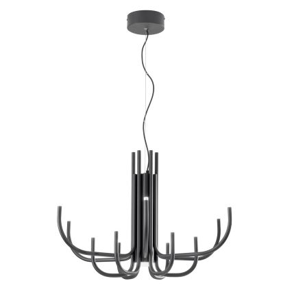 Ondaluce - LED stmievateľný luster na lane NOUVEAU LED/35W/230V Ø 78 cm čierny