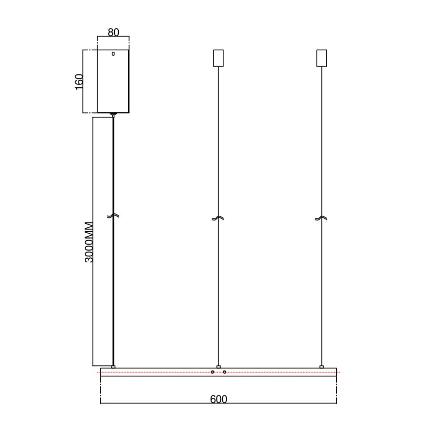 Ondaluce - LED stmievateľný luster na lane SOEL LED/28W/230V priemer 60 cm zlatý