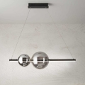 Ondaluce - LED Stmievateľný luster na lanku FUFI LED/40W/230V čierna/dýmovo čierna