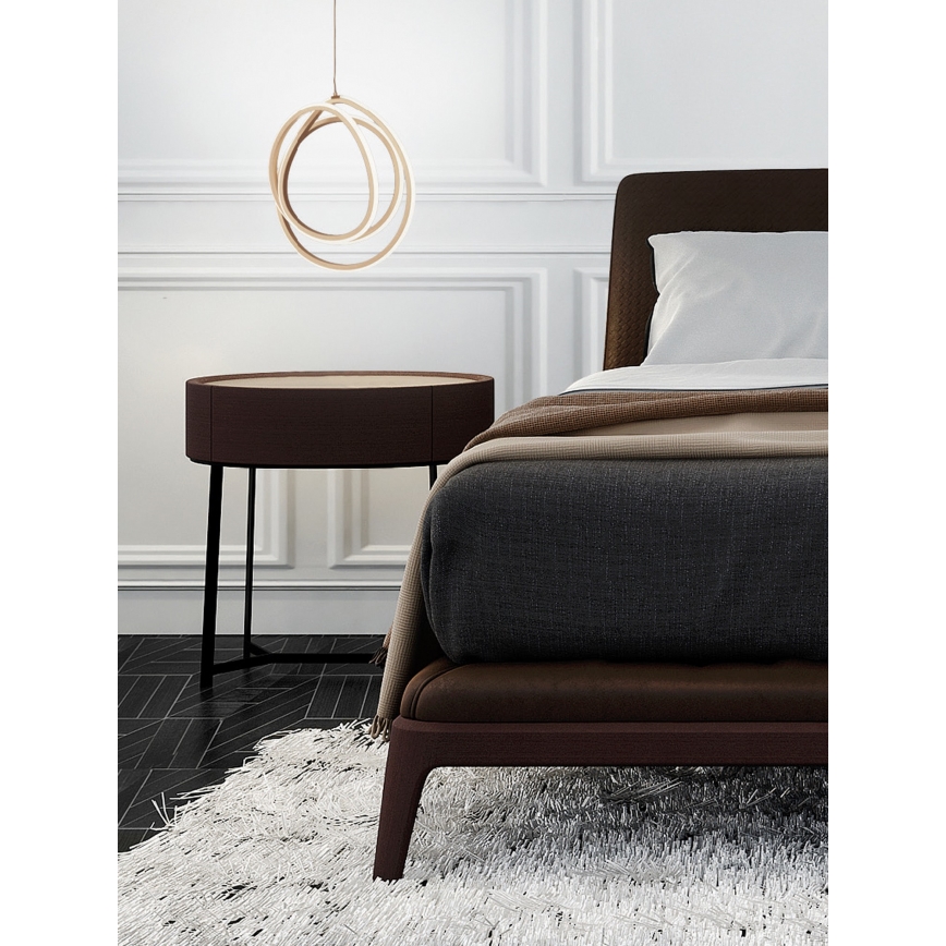 Ondaluce - LED stmievateľný luster na lanku GOLDEN LED/28W/230V pr. 31,5 cm zlatá