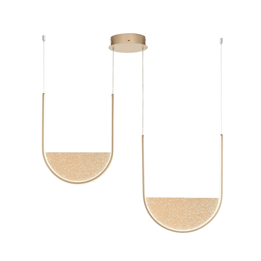 Ondaluce - LED stmievateľný luster na lanku LOTUS LED/55W/230V zlatý