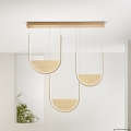 Ondaluce - LED stmievateľný luster na lanku LOTUS LED/70W/230V zlatá