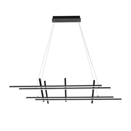 Ondaluce - LED stmievateľný luster na lanku MOVIDA LED/114W/230V čierna