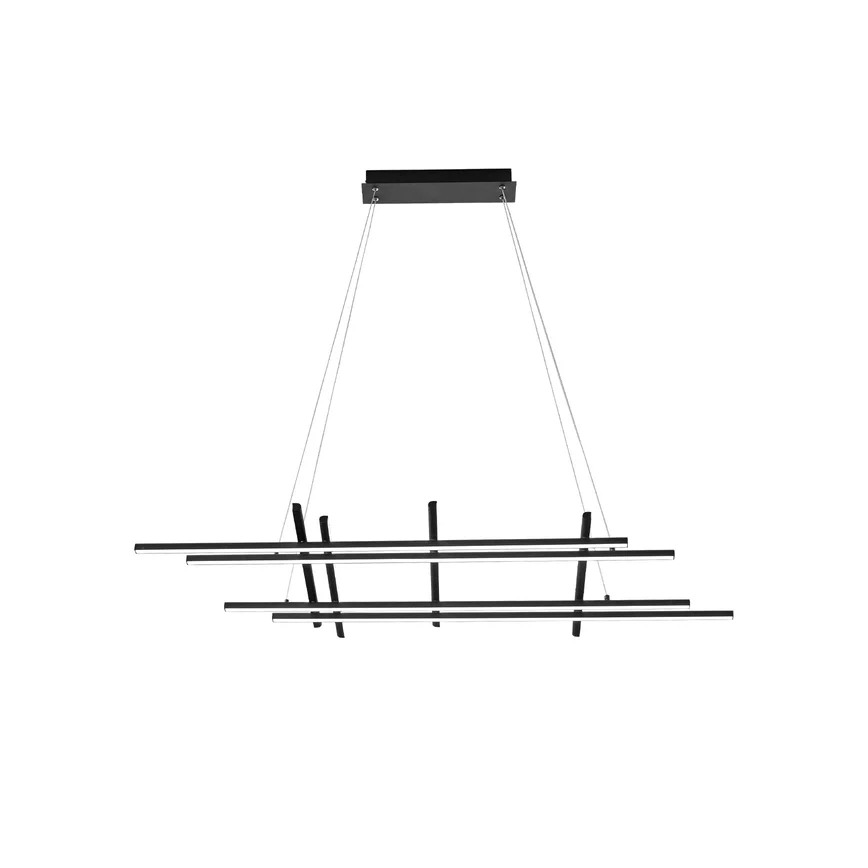 Ondaluce - LED stmievateľný luster na lanku MOVIDA LED/114W/230V čierna