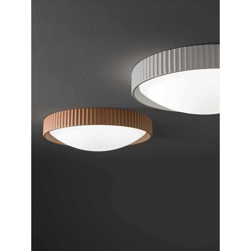 Ondaluce - LED stropné svietidlo CONCRETE LED/20W/230V priemer 41 cm betónová sivá