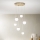 Ondaluce - LED závesný luster SANTOS LED/48W/230V pr. 45 cm zlatá/biela