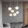 Ondaluce - Luster na lanku JEWEL 6xE14/10W/230V priemer 55 cm zlatá/biela
