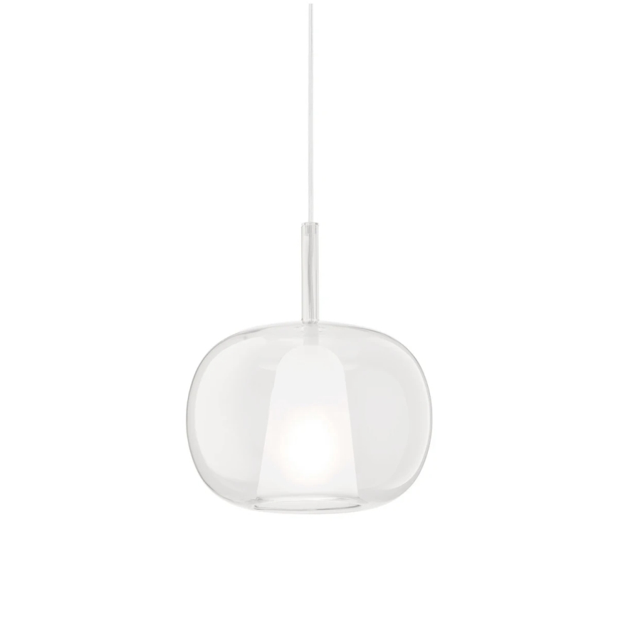 Ondaluce - luster na lanku THELMA 1xE27/15W/230V pr. 25 cm zlatý/číry