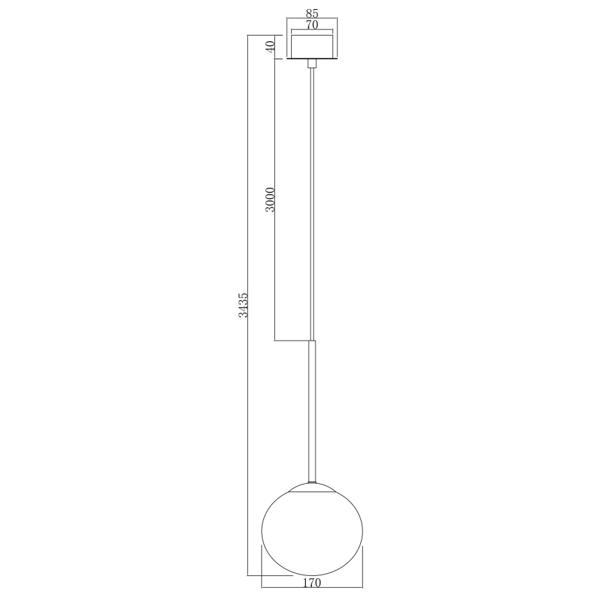 Ondaluce - Lustr na lanku JEWEL 1xE14/10W/230V pr. 17 cm čierna/dymová čierna