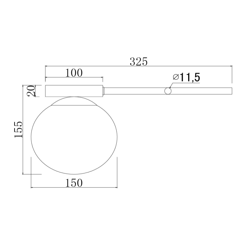 Ondaluce - Nástenné svietidlo JEWEL 1xE14/10W/230V čierna/dymová čierna