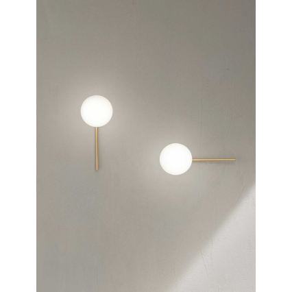 Ondaluce - Nástenné svietidlo JEWEL 1xE14/10W/230V zlatá/biela