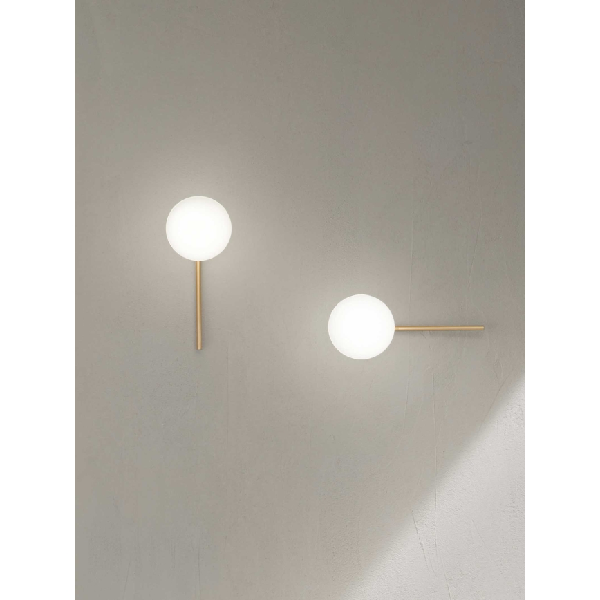 Ondaluce - Nástenné svietidlo JEWEL 1xE14/10W/230V zlatá/biela