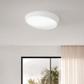Ondaluce - stmievateľné LED stropné svietidlo HALF LED/25W/230V 3000/4000K pr. 38,5 cm biela
