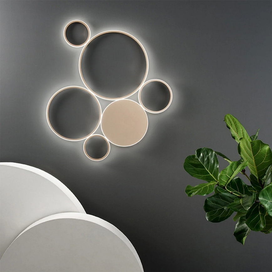 Ondaluce - stmievateľné LED stropné svietidlo POIS LED/68W/230V zlaté