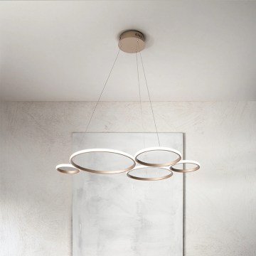 Ondaluce - stmievateľný LED luster na lane POIS LED/60W/230V zlatý