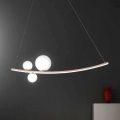 Ondaluce - Stmieva­teľný LED závesný luster ALTALENA LED/48W/230V zlatá/biela