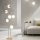 Ondaluce - Stojacia lampa JEWEL 6xE14/10W/230V 166 cm zlatá/biela