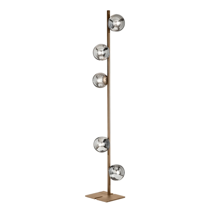 Ondaluce - Stojacia lampa MONILE 5xE14/10W/230V 170 cm zlatá/biela